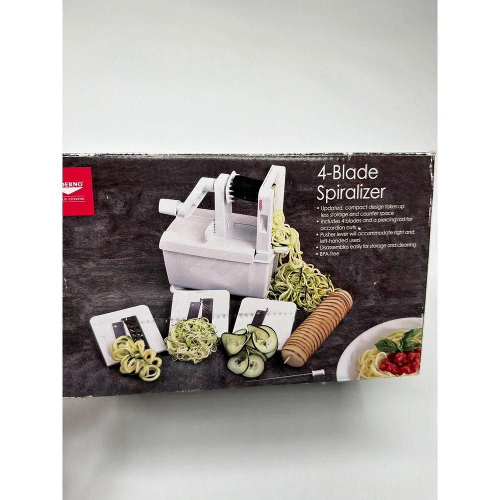 Paderno World Cuisine‎ 4 Blade Spiralizer Vegetable Slicer